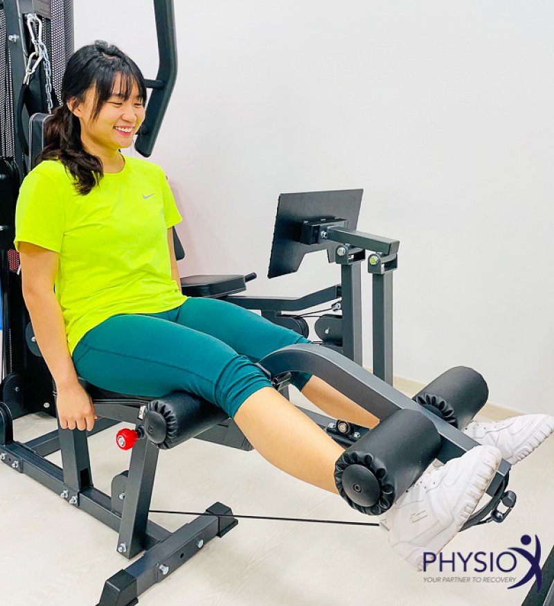 Double-leg seated knee extension Singapore PhysioX