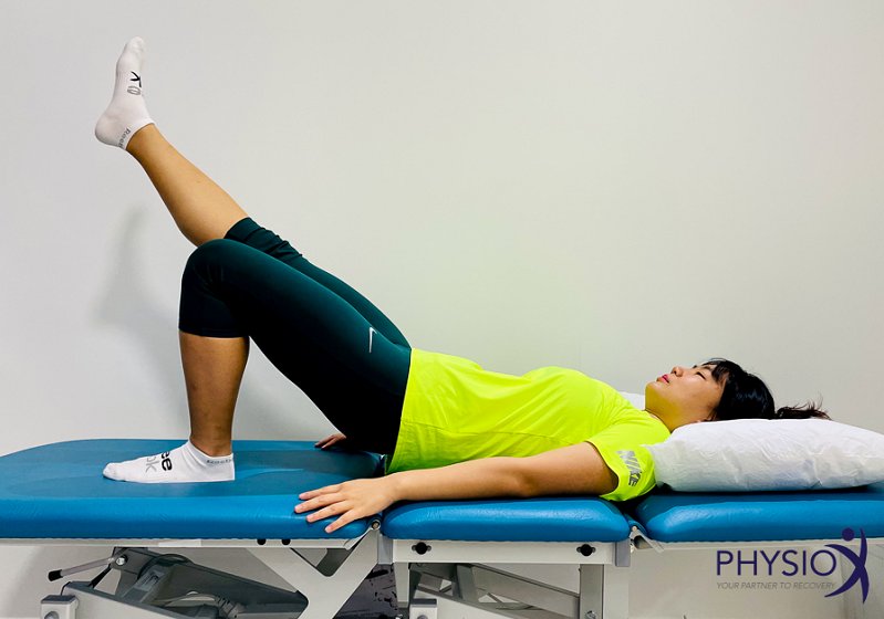 Single leg bridge Singapore PhysioX