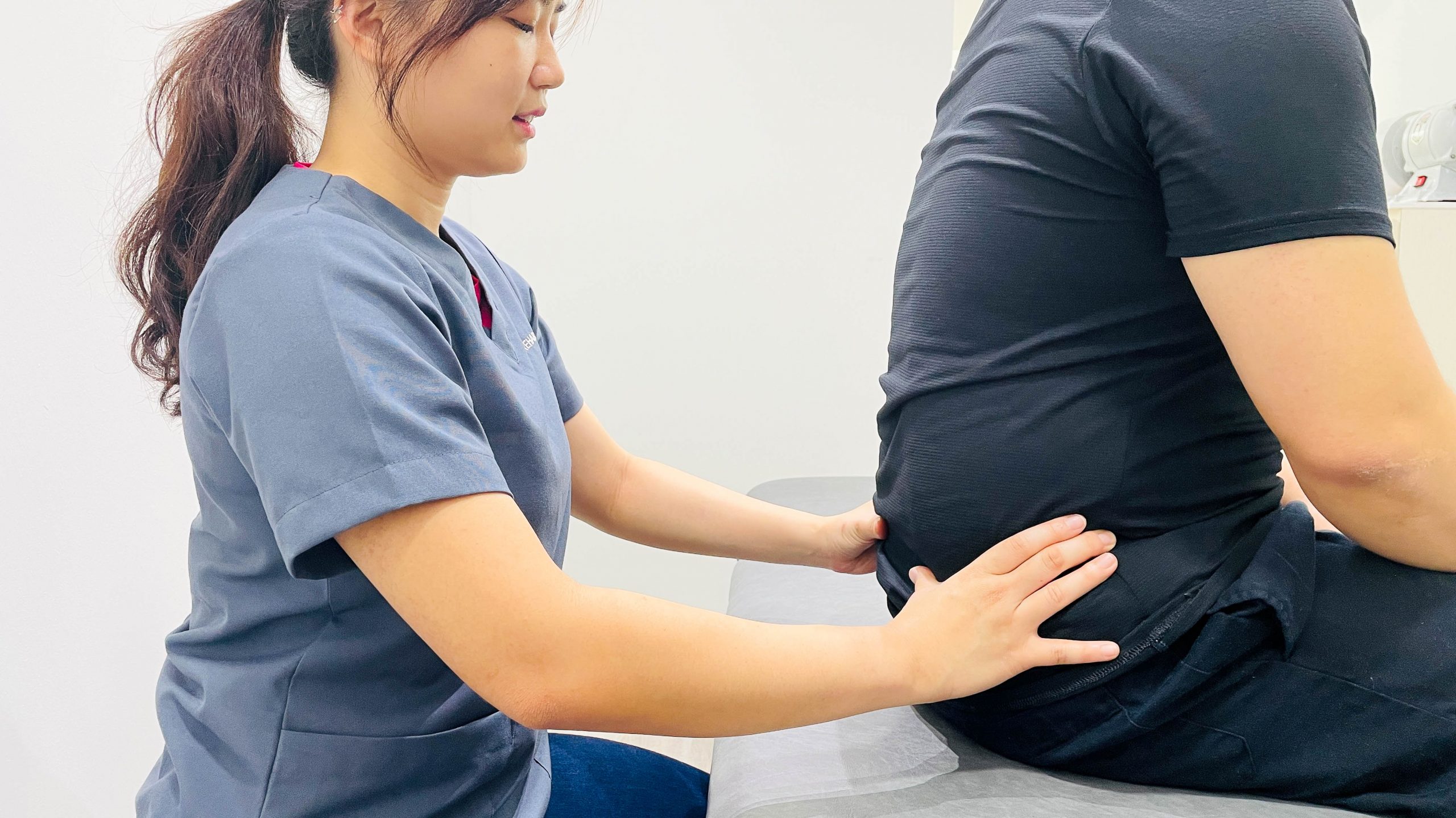 Low back pain assessment by Physiotherapist