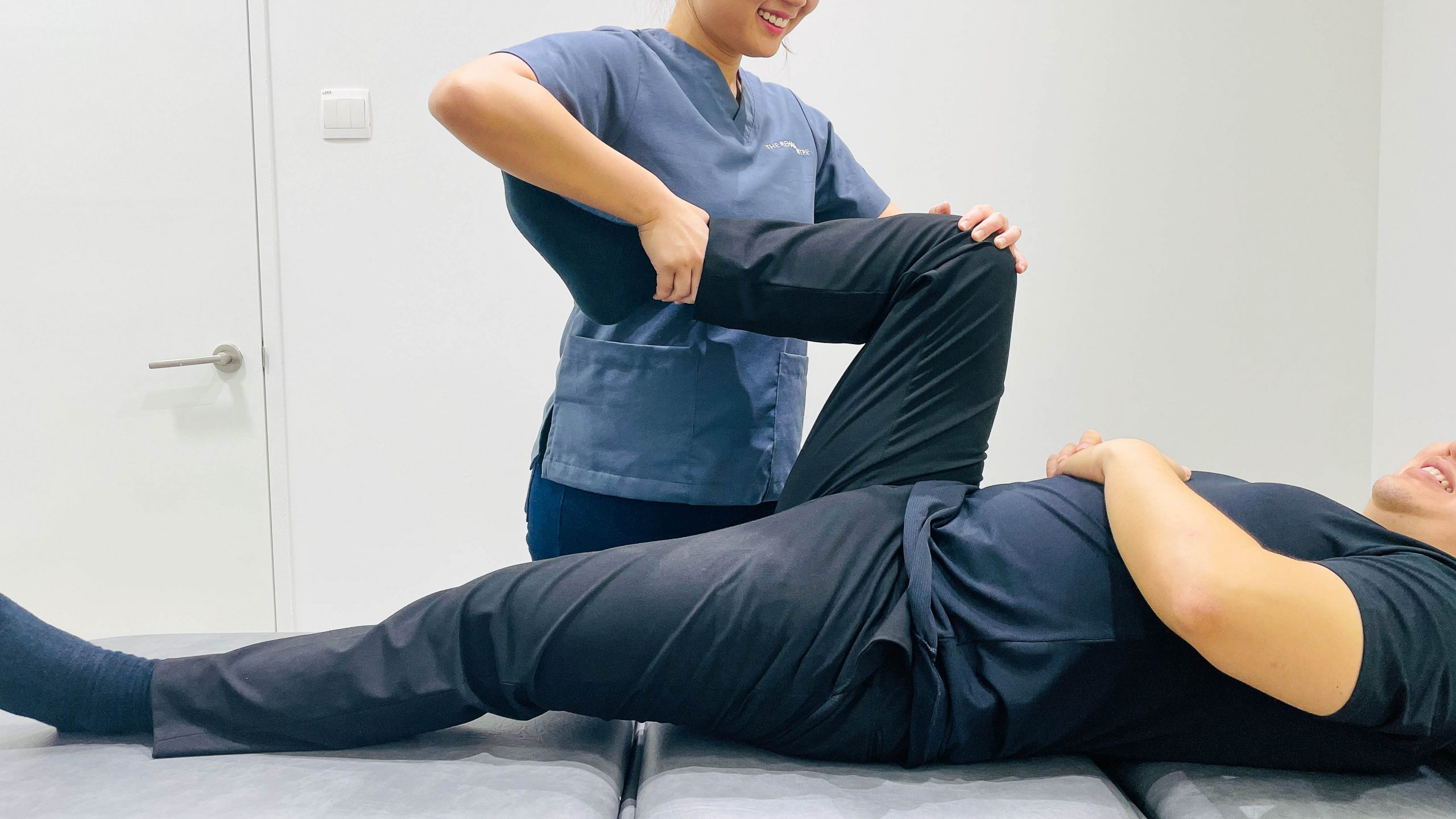 Supine hip flexion Supine hip flexion